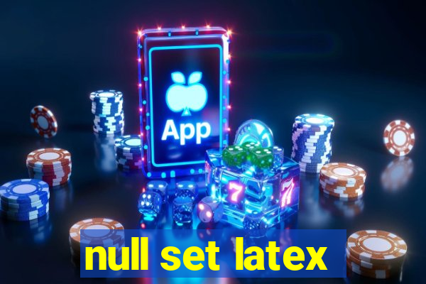 null set latex